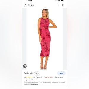 ISO: 🚫DO NOT BUY🚫NBD Eartha midi dress in size large! Revolve